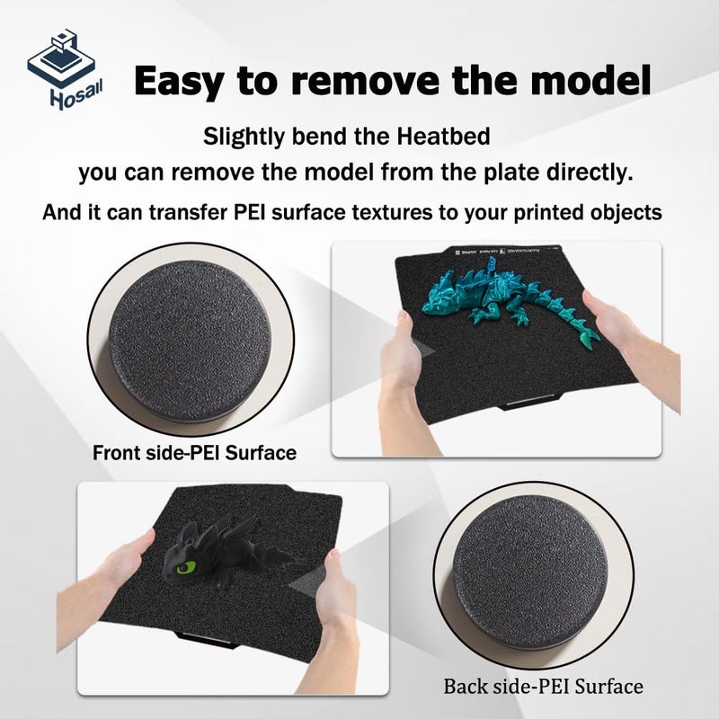 Wefuit Textured PEI Cooling Plate with QR Code and auto-Plate Changer for Bambu lab Print Platforms, HeatingBed 257x257mm, Supertack Plate for Bambulabs P2S/P1P/X1E/X1/P1S/A1 3D Printers Platform - Image 5